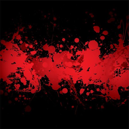 simsearch:400-04497286,k - abstract blood red ink splat banner with black background Stock Photo - Budget Royalty-Free & Subscription, Code: 400-04642597