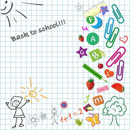 simsearch:400-04335496,k - An illustration of a kid notebook Stockbilder - Microstock & Abonnement, Bildnummer: 400-04642624