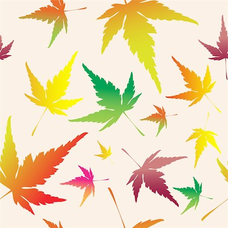 Maple leafs texture  - autumn seamless pattern Stock Photo - Budget Royalty-Free & Subscription, Code: 400-04642989