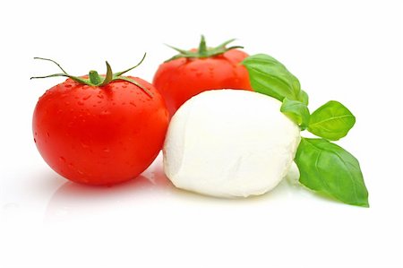 simsearch:400-08071423,k - Tomato mozzarella Foto de stock - Royalty-Free Super Valor e Assinatura, Número: 400-04643507