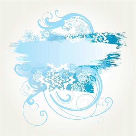simsearch:400-07256607,k - vector ornament In flower style with snowflakes Stock Photo - Budget Royalty-Free & Subscription, Code: 400-04654092
