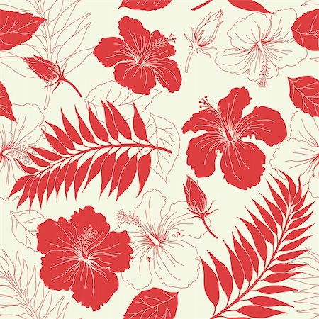 Seamless background from a floral ornament, Fashionable modern wallpaper or textile Stock Photo - Budget Royalty-Free & Subscription, Code: 400-04654129