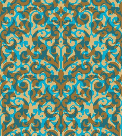 simsearch:400-08336277,k - Seamless background from a floral ornament, Fashionable modern wallpaper or textile Stock Photo - Budget Royalty-Free & Subscription, Code: 400-04654154