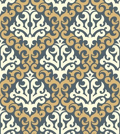 simsearch:400-08336277,k - Seamless background from a floral ornament, Fashionable modern wallpaper or textile Stock Photo - Budget Royalty-Free & Subscription, Code: 400-04654156