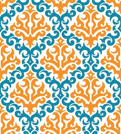 simsearch:400-08336277,k - Seamless background from a floral ornament, Fashionable modern wallpaper or textile Stock Photo - Budget Royalty-Free & Subscription, Code: 400-04654157