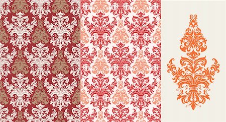 simsearch:400-08336277,k - Seamless background from a floral ornament, Fashionable modern wallpaper or textile Stock Photo - Budget Royalty-Free & Subscription, Code: 400-04654169