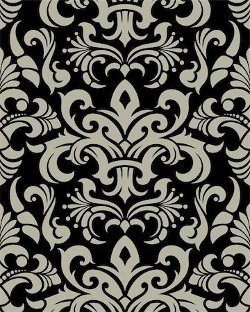 simsearch:400-08336277,k - Seamless background from a floral ornament, Fashionable modern wallpaper or textile Stock Photo - Budget Royalty-Free & Subscription, Code: 400-04654162