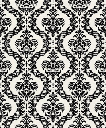 simsearch:400-08336277,k - Seamless background from a floral ornament, Fashionable modern wallpaper or textile Stock Photo - Budget Royalty-Free & Subscription, Code: 400-04654163