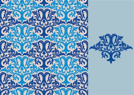 simsearch:400-08336277,k - Seamless background from a floral ornament, Fashionable modern wallpaper or textile Stock Photo - Budget Royalty-Free & Subscription, Code: 400-04654176