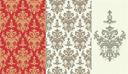 simsearch:400-08336277,k - Seamless background from a floral ornament, Fashionable modern wallpaper or textile Stock Photo - Budget Royalty-Free & Subscription, Code: 400-04654171