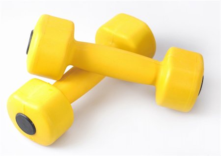 Dumbbells isolated on a white background Foto de stock - Royalty-Free Super Valor e Assinatura, Número: 400-04654265