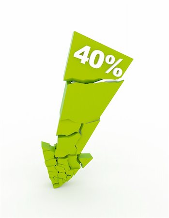 simsearch:400-04600887,k - Broken discount arrow Stockbilder - Microstock & Abonnement, Bildnummer: 400-04654695