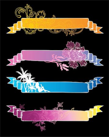 Vector set of color banners, vector Stock Photo - Budget Royalty-Free & Subscription, Code: 400-04656023