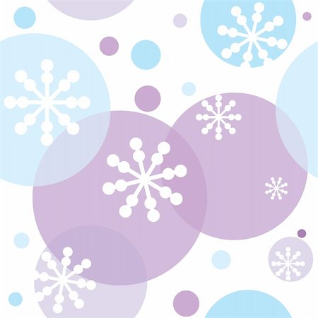 simsearch:400-04656297,k - Seamless pattern with snowflakes and circles. Vector illustration. Photographie de stock - Aubaine LD & Abonnement, Code: 400-04656303