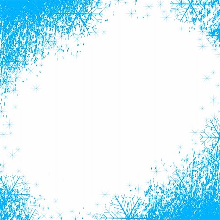 simsearch:400-05117036,k - A snowflakes background texture that can be used as a border or edge on your design. All of the flakes in this vector are fully movable. Foto de stock - Super Valor sin royalties y Suscripción, Código: 400-04657726