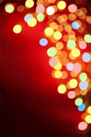 Colorful blur lamp on corner border of red fabric Stock Photo - Budget Royalty-Free & Subscription, Code: 400-04657926