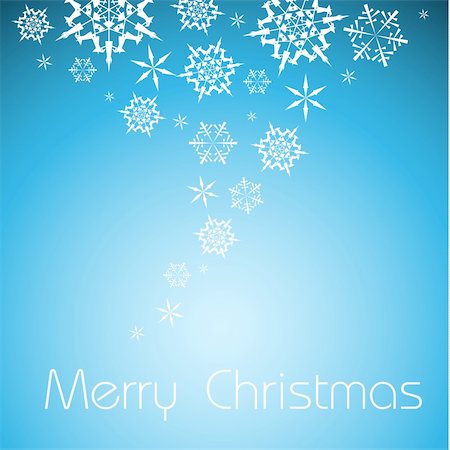 simsearch:400-07213325,k - Vector  Christmas background with white snowflakes and place for your text Fotografie stock - Microstock e Abbonamento, Codice: 400-04658285