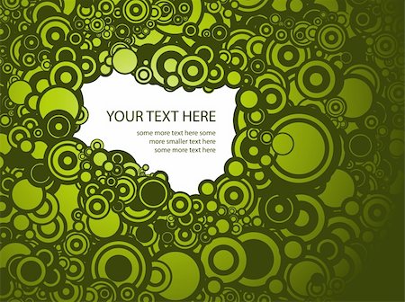 simsearch:400-06740884,k - Lot of circles - green background / pattern / texture with place for your text Foto de stock - Super Valor sin royalties y Suscripción, Código: 400-04658468