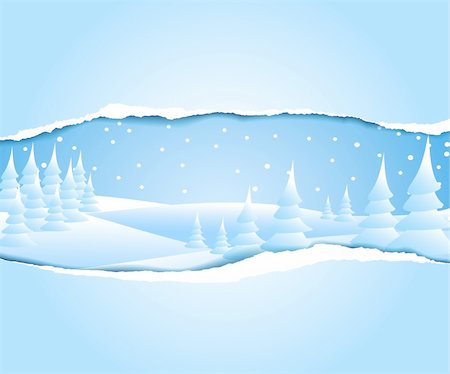 simsearch:400-06852329,k - Christmas card with frosty snowy winter landscape Photographie de stock - Aubaine LD & Abonnement, Code: 400-04658491