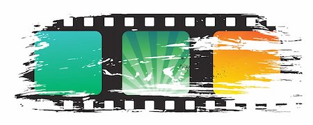 Editable vector grunge film frame , nice element for your projects Stockbilder - Microstock & Abonnement, Bildnummer: 400-04659093