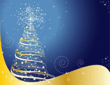 simsearch:400-05881845,k - Illustration of Christmas tree Foto de stock - Super Valor sin royalties y Suscripción, Código: 400-04650418