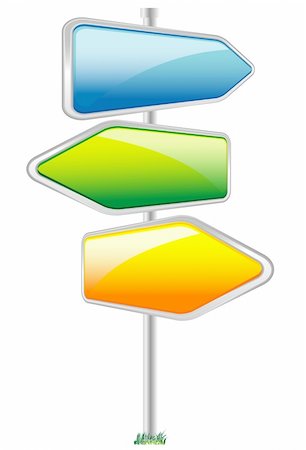 empty modern road - Vector illustration of traffic sign Stock Photo - Budget Royalty-Free & Subscription, Code: 400-04650486