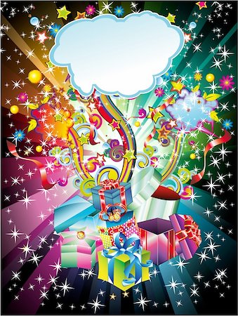simsearch:400-09070151,k - Colorful Christmas Gift Background with Abstract Design Elements Foto de stock - Super Valor sin royalties y Suscripción, Código: 400-04650734