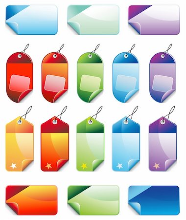 simsearch:400-05341250,k - Collection of Christmas Colorful Promotional sales price labels Stock Photo - Budget Royalty-Free & Subscription, Code: 400-04650738