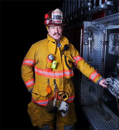 simsearch:400-04379993,k - Firefighter Portrait Stock Photo - Budget Royalty-Free & Subscription, Code: 400-04650943