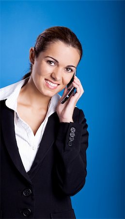 simsearch:400-04351235,k - Beautiful young businesswoman calling by cellular phone. Foto de stock - Super Valor sin royalties y Suscripción, Código: 400-04650953