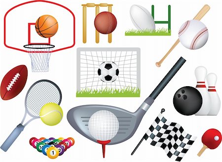 simsearch:400-05115587,k - detailed  montage of different types of sport Foto de stock - Royalty-Free Super Valor e Assinatura, Número: 400-04651798