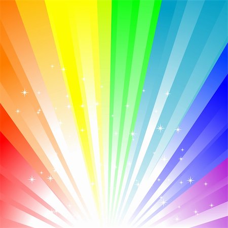 simsearch:400-08403707,k - Abstract vector illustration of a rainbow background Foto de stock - Royalty-Free Super Valor e Assinatura, Número: 400-04652295