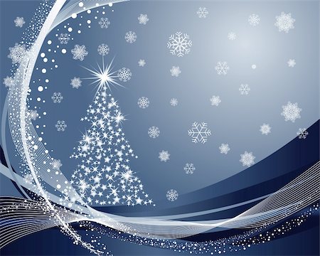 simsearch:400-04460641,k - Beautiful vector Christmas (New Year) background for design use Foto de stock - Super Valor sin royalties y Suscripción, Código: 400-04653336