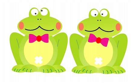 finger lakes - illustration of cute green frog Stock Photo - Budget Royalty-Free & Subscription, Code: 400-04653484