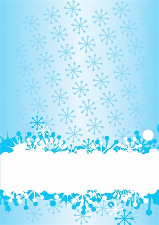 simsearch:400-07213325,k - Blue winter background with snowflakes an space for your text. Vector illustration. Fotografie stock - Microstock e Abbonamento, Codice: 400-04664058
