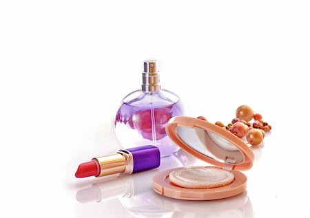 Cosmetics on white background Stock Photo - Budget Royalty-Free & Subscription, Code: 400-04664724