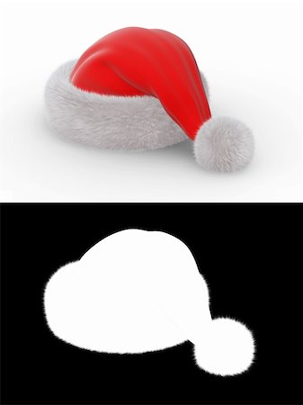 simsearch:400-05180053,k - Santa's hat series (isolated hat with alpha channel for fur element) Stockbilder - Microstock & Abonnement, Bildnummer: 400-04664951