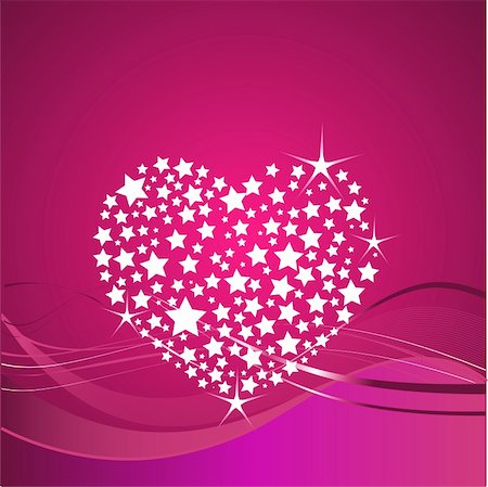 simsearch:400-04668680,k - Shining vector Valentine?s Day  background with glitter heart Stockbilder - Microstock & Abonnement, Bildnummer: 400-04665044