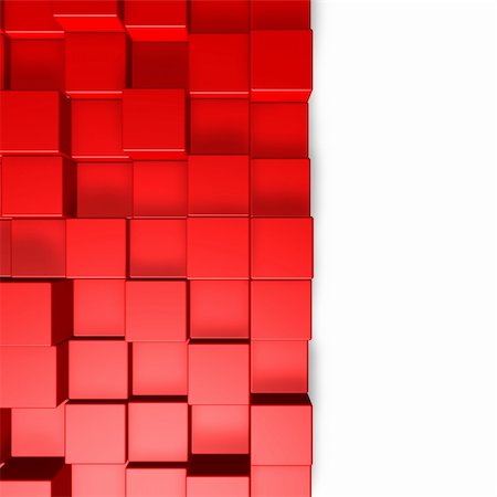 simsearch:400-05206189,k - red cubes on white background - 3d illustration Foto de stock - Royalty-Free Super Valor e Assinatura, Número: 400-04665203