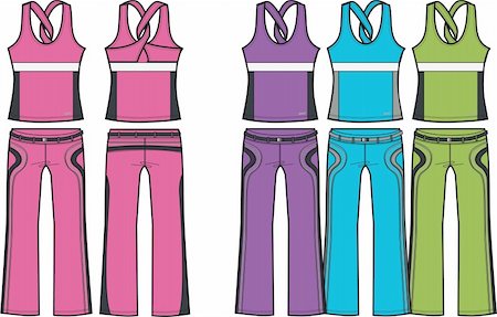 simsearch:400-04640737,k - woman sporty 2 piece set Photographie de stock - Aubaine LD & Abonnement, Code: 400-04665347