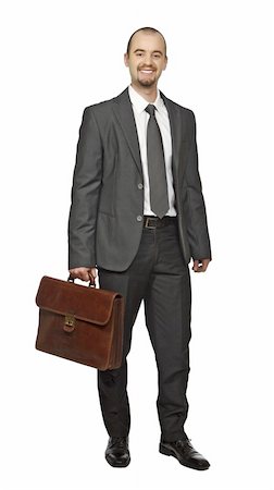 simsearch:400-06091141,k - young caucasian business man standing isolated on white background Photographie de stock - Aubaine LD & Abonnement, Code: 400-04665354