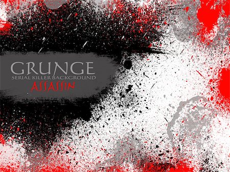 Abstract Assassin Red and Black Drops Grunge Background Stock Photo - Budget Royalty-Free & Subscription, Code: 400-04665456