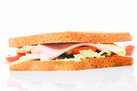 Part of fresh sandwich Photographie de stock - Aubaine LD & Abonnement, Code: 400-04665574