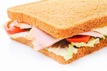 Part of fresh sandwich Photographie de stock - Aubaine LD & Abonnement, Code: 400-04665573