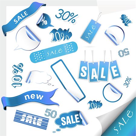 simsearch:400-05341250,k - Set of sale tags. Vector Stock Photo - Budget Royalty-Free & Subscription, Code: 400-04665609