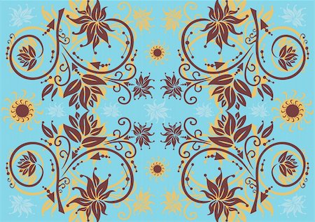 simsearch:400-07033905,k - Illlustration of abstract floral ornament Photographie de stock - Aubaine LD & Abonnement, Code: 400-04665709