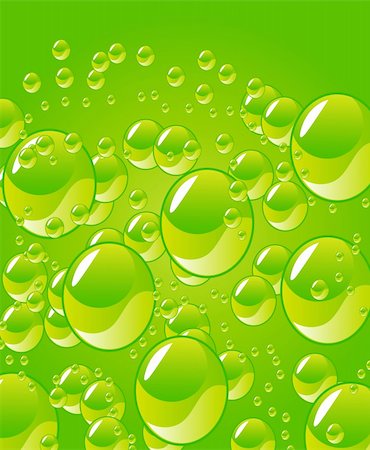 simsearch:400-07450722,k - beautiful water drops decoration on green background Stock Photo - Budget Royalty-Free & Subscription, Code: 400-04665800