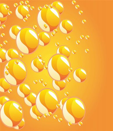 simsearch:400-07450722,k - beautiful decoration water drops on orange background Stock Photo - Budget Royalty-Free & Subscription, Code: 400-04665801