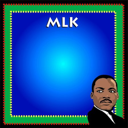 Vector Dr. Martin Luther King Jr. memorial poster or black history month. Stock Photo - Budget Royalty-Free & Subscription, Code: 400-04665835
