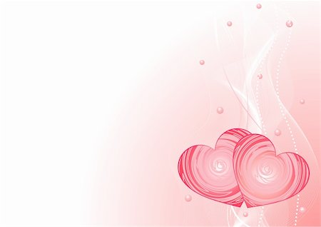 simsearch:400-04668680,k - Valentine?s Day Romantic vector background with hearts and pearls Stockbilder - Microstock & Abonnement, Bildnummer: 400-04665880